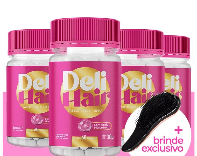 4 potes de DeliHair